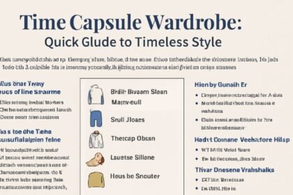 Time Capsule Wardrobe concept featuring timeless and versatile fashion pieces.